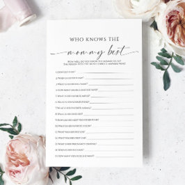 Moderne minimalist die het beste spel van mama ken