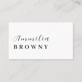 Moderne Minimalist | Elegant Professioneel Schrift Visitekaartje