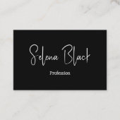 Moderne minimalist | Elegant vet en QR-code Visitekaartje (Voorkant)