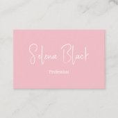 Moderne minimalist | Elegante Blossom & QR Code Visitekaartje (Voorkant)