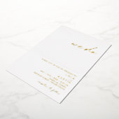 Moderne Minimalist | Goud We Do Echt Trouwen Folie Uitnodiging (Gedraaid)