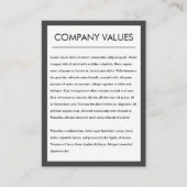 Moderne minimalist (grijs / wit) visitekaartje (Voorkant)