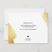 Moderne minimalist, jij bent mijn bruidsmeisje kaart (Achterkant)