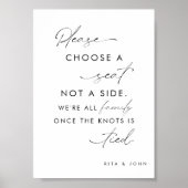 Moderne minimalist Kies een stoel niet een zijbrui Poster (Voorkant)