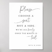 Moderne minimalist Kies een stoel niet een zijbrui Poster (Voorkant)