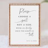 Moderne minimalist Kies een stoel niet een zijbrui Poster