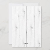 Moderne minimalist | Rustic Save the Date Foto Feestdagenkaart (Achterkant)