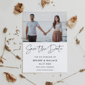 Moderne minimalist Sla de datumfoto op Save The Date