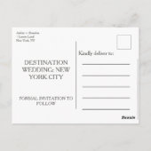 Moderne minimalist Sla de datumvakken op Briefkaart (Achterkant)