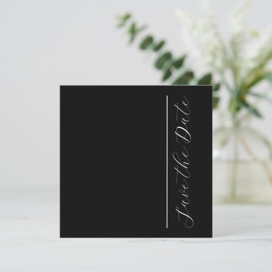 Moderne minimalist slaat de datum op save the date (Staand voorkant)