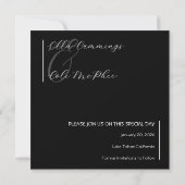 Moderne minimalist slaat de datum op save the date (Achterkant)
