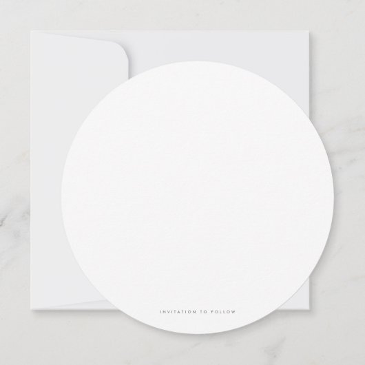 Moderne minimalist sparen de Datum Foto Save The Date (Achterkant)