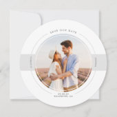 Moderne minimalist sparen de Datum Foto Save The Date (Voorkant)