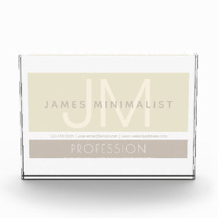 Moderne Minimalist Taupe aardetinten Fotoblokken