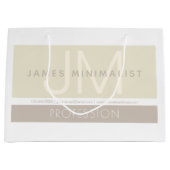 Moderne Minimalist | Taupe aardetinten Groot Cadeauzakje (Voorkant)