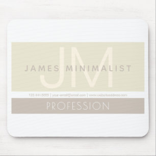 Moderne Minimalist Taupe aardetinten Muismat