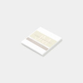 Moderne Minimalist | Taupe aardetinten Post-it® Notes (Schuin)