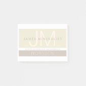 Moderne Minimalist | Taupe aardetinten Post-it® Notes (Voorkant)