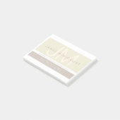 Moderne Minimalist | Taupe aardetinten Post-it® Notes (Schuin)