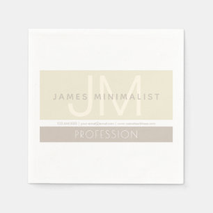 Moderne Minimalist Taupe aardetinten Servet