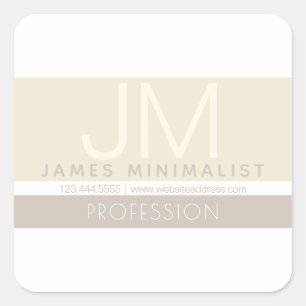 Moderne Minimalist   Taupe aardetinten Vierkante Sticker