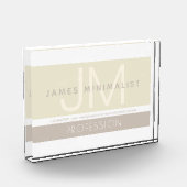 Moderne minimalist | Taupe Earth-tones Fotoblokken (Links)