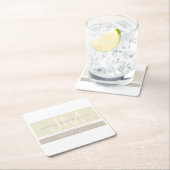 Moderne minimalist | Taupe Earth-tones Kartonnen Onderzetters (Insitu)