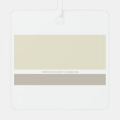 Moderne minimalist | Taupe Earth-tones Metalen Ornament (Achterkant)