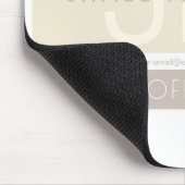 Moderne minimalist | Taupe Earth-tones Muismat (Hoek)