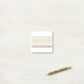 Moderne minimalist | Taupe Earth-tones Post-it® Notes (Op bureau)