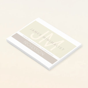 Moderne minimalist   Taupe Earth-tones Post-it® Notes