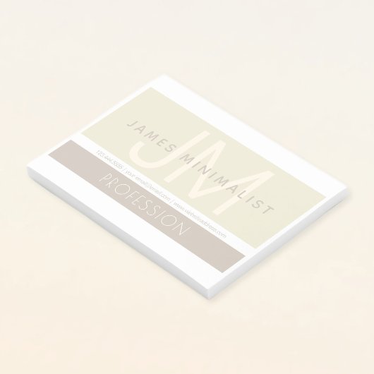 Moderne minimalist | Taupe Earth-tones Post-it® Notes