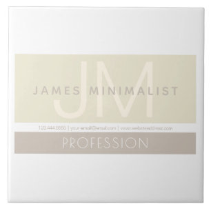 Moderne minimalist   Taupe Earth-tones Tegeltje