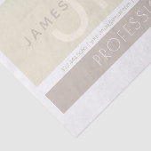 Moderne minimalist | Taupe Earth-tones Tissuepapier (Detail)