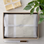 Moderne minimalist | Taupe Earth-tones Tissuepapier (Geschenk)