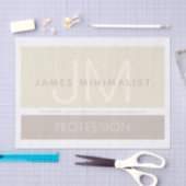 Moderne minimalist | Taupe Earth-tones Tissuepapier (Craft)