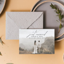 Moderne minimalist trouwde gewoon 3 foto's met een