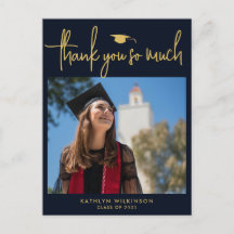 Moderne minimalist voor Navy Blue Gold Script Hart