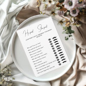 Moderne minimalist, zei hij dat ze een spelkaart z