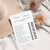 Moderne minimalist, zei hij dat ze een spelkaart z