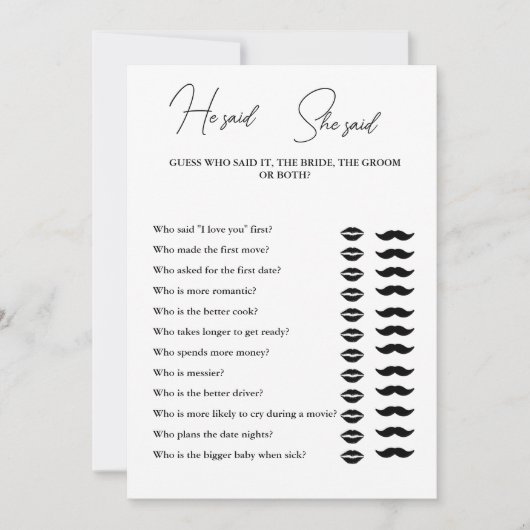 Moderne minimalist, zei hij dat ze een spelkaart z (Voorkant)