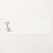 Moderne minimalist - zwart-wit yogamat (Voorkant (horizontaal))