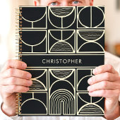 Moderne minimalistisch voor zwart en goud planner