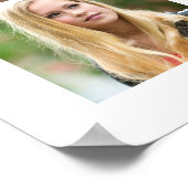 Moderne minimalistische 12 foto Afstuderen bord te Poster (Hoek)