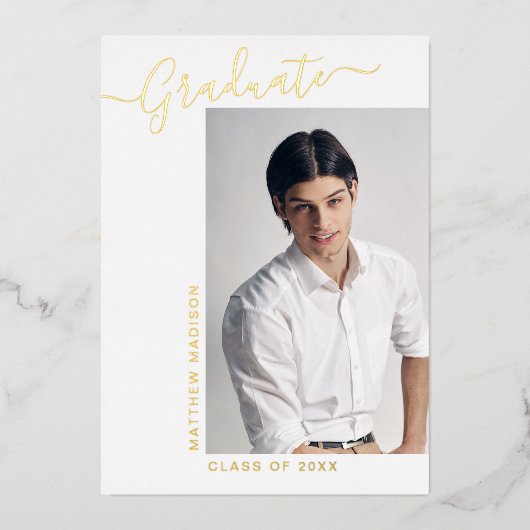 Moderne minimalistische 1 aankondiging van het Fot (Voorkant)