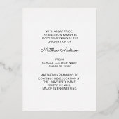 Moderne minimalistische 1 aankondiging van het Fot (Achterkant)