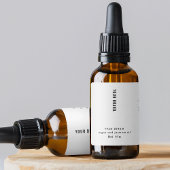 Moderne minimalistische 1oz 30ml Cosmetische Fles Etiket