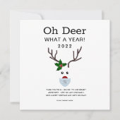 Moderne minimalistische 2022-zakelijke Logo kerst Feestdagenkaart (Voorkant)