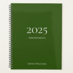 Moderne minimalistische 2024 eenvoudige groene ben planner<br><div class="desc">2024 Moderne Eenvoudige Groene en Witte Afsprakenplanner met een eenvoudig ontwerp. Met minimalistische witte typografie belettering,  kunt u uw eigen informatie toevoegen. Een professionele organisator om je op het goede spoor te houden.</div>