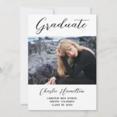 Moderne minimalistische 2 aankondiging van Afstude (Voorkant)